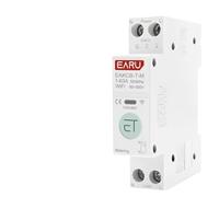 Fymlok Disjoncteur,Disjoncteur Différentiel Disjoncteur Intelligent WiFi MCB Minuterie 1P+N 63A Puissance Énergie KWh Tension Courant Compteur Protecteur Télécommande vocale Interrupteur