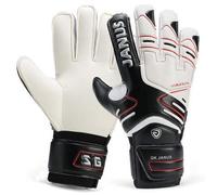 Fymlok Gants de Gardien de But Enfants Football Gardien de But Gants Enfants Football Professionnel en Latex Thicken Mens But Formation(Black,Size 8)