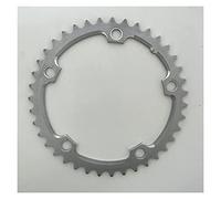 Fymlok Plateau de Vélo,Plateau étroit et Large Chaîne à vélo de Roue à chaîne 130 BCD Pièces de vélo Pliantes Crankset 38T 39T 40T 42T 44T 48T Bague(130 BCD 39T)