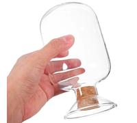 Fymlok Verre Allumettes Bocal Glass Decor Match Cloche Glass Match Bottle Cloche Matchstick Jar Display Sample Glass Transparent Display Bottle for Experiment