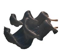 Fymlok Voile de Danse éventail Éventails de Danse Imitation Soie 1 pièce/1 Paire 10 Couleurs voiles Couleur Unie éventails du Ventre 180 * 90CM(02,1pc Right hand-180cm)