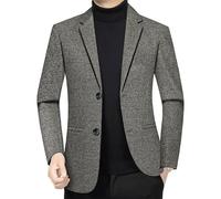 FYMLP All Match Slim Fit Blazers for Men Classic Business Suit Jacket Modern Formal Elegant Wedding Party Coat(4XL)