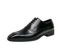 FYMLP Chaussures à Lacets Style Italien for Hommes, antidérapantes, en Cuir, Bout Pointu, Classiques, Respirantes, Formelles, for Mariage, Oxfords