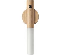 FYMLP Modern Minimalist Wall Lamps 3000K Warm Light Wall Sconces Nordic Retro Acrylic Wall Light with Wood Base for Living Room Corridor Stairs(Wood)