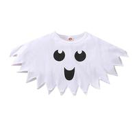 FYMNSI Cape fantôme unisexe pour bébé, fille, garçon, costume d'horreur, costume d'horreur, carnaval, cosplay, Visage blanc, 18-24 mois
