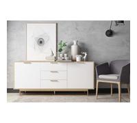 Fyn buffet scandinave blanc et bois naturel