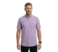Fynch Hatton 14048091 Short Sleeve Shirt Violet S Homme