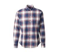 FYNCH-HATTON Chemise bleu marine / bourgogne / blanc, Taille L