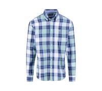 FYNCH-HATTON Chemise en coton avec grand motif à carreaux et col boutonné, À distance., XL