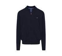 Fynch-Hatton Gilet zippé SFPK212 Full Zip Sweater Bleu M Homme