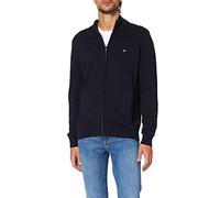 Fynch-Hatton Homme Cardigan-Zip Gilet Not Applicable, Bleu (Navy 690), Small