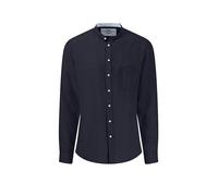 FYNCH-HATTON Nom du produit: Chemise en lin Coupe décontractée bleu marine | XL