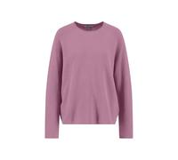 FYNCH-HATTON Pull en tricot fin en coton avec col rond, Mauve Rose, XL