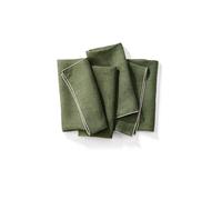 FYNCH-HATTON Serviettes en lin, lot de 4 LUMO Kale vert foncé