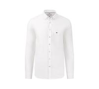 FYNCH-HATTON Weiches Oxford Hemd aus Baumwolle White/XL Chemise à Bouton Bas, Blanc Mixte