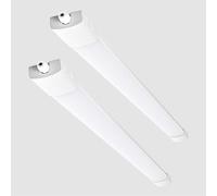 Fynokst Lot de 2 Réglette LED 120 cm, 36W 3960 LM Neon LED, 3 Couleur (3000K/4000K/6500K) IP65 extérieur étanche, Tubes Lumineux pour garage, Cave,entrepôt, bureau, atelier, éclairage de cuisine