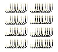 FYOBOT 100 Pièces Hameçons de Pêche sans Ardillon pour Crapet-Soleil, Petite Truite Basse, Taille 2