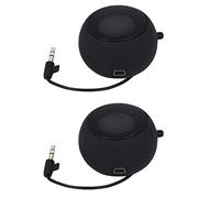 FYOBOT 2X Mini Haut-Parleur Portable Rechargeable Haut-Parleur de Voyage avec Entrée Auxiliaire Prise Casque 3,5 mm Filaire