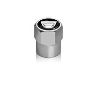 FYOBOT 4 Pièces Capuchon de Valve Auto pour Dacia Duster Logan Sandero 2 Mcv Sandero, Bouchons de Valve Voiture Résistant à la Corrosion et à la Poussière Accessoires,-Silver