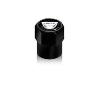 FYOBOT 4 Pièces Capuchon de Valve Auto pour Dacia Duster Logan Sandero 2 Mcv Sandero, Bouchons de Valve Voiture Résistant à la Corrosion et à la Poussière Accessoires,-Black