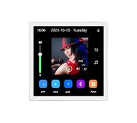 FYOBOT 4 Pouces Andriod 10 Eshare WiFi Bluetooth Tactile Home Cinéma Cinéma Numérique Stéréo Audio Musique Amplificateur Mural Blanc