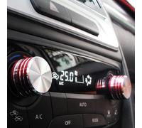FYOBOT Interrupteur Rotatif Bouton-Poussoir Climatiseur Suzuki Vitara 2015 2016 Rouge ON-OFF IP20 1 Voie Alliage d'Aluminium Montage par Encliquetage Bouton Poussoir Aluminium allié 2 Positions