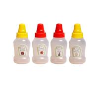 FYOBOT Mini Bouteilles de Ketchup pour Accessoires de Boîte à Bento, Mini Bouteilles de Condiments, Bouteilles en Plastique, Conteneurs de Ketchup Vides