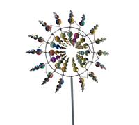 FYOBOT Moulin à Vent Magique en Métal, Fileurs D'Ornement, Moulin à Vent pour Jardin, pour Jardin, Terrasse, Pelouse, Paysage de Cour A