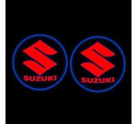 FYOBOT Projecteur de Logo LED HD pour Portière de Voiture pour Suzuki Jimny Grand Vitara SX4 Swift Alto,Projecteur D'ombre Fantôme pour Porte de Voiture,2pcs