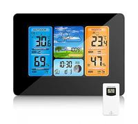 FYOBOT Station Météo Sans Thermomètre Intérieur et Extérieur, Station de Prévision Baromètre de Surveillance de la Température et de L'Humidité