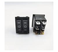 FYOCOXDS 1PCS KCD8 6PIN black 16A 250V 20A 125V Double Light Switch Rocker Switch ON-OFF-ON KCD6