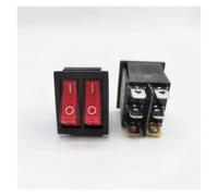 FYOCOXDS 1PCS KCD8 6PIN red 16A 250V 20A 125V Double Light Switch Rocker Switch ON-OFF KCD6