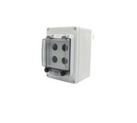 FYOCOXDS Emergency Stop Switch Emergency Stop Control Box Outdoor Button Switch Box with Protective Cover Waterproof Urgent Stop Button Control Box IP67(Black)