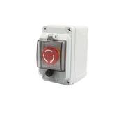FYOCOXDS Emergency Stop Switch Emergency Stop Control Button Switch Box, Outdoor Protect Shield, Waterproof, Leakage Stop Buttons, Controlling Case, IP67(Emergency Stop)