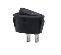 FYOCOXDS Interrupteur à bascule ovale à 2 broches et 2 vitesses, 17 x 25, 6 A, 250 V, RS601E
