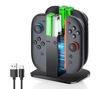FYOUNG 4 en 1 Chargeur Compatible avec Joy Con 2 pour Nintendo Switch 2 (2025) - Accessoires de Station de Charge pour Switch 2 avec indicateur LED