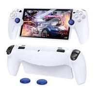FYOUNG Coque de protection pour Playstation Portal, coque de protection en silicone souple pour portail PS, protection complète et poignées antidérapantes pour Playstation Portal - Blanc