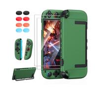 FYOUNG Dockable Coque de Protection 3 en 1 pour Nintendo Switch 2 | Coque en PC Rigide pour Switch 2, Protection Ecran Kit d'accessoires incluant Protecteur d'écran et 8 de poignées Joystick