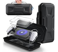 FYOUNG Étui de Transport et Coque de Protection pour Playstation Portal, Kit Accessoires de Voyage Compatible avec PS5 Portal, Case de Rigide Portable, Housse pour PS Portal, et 2 Pièces Verre Trempé