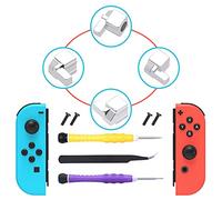 FYOUNG Loquets de Remplacement pour Nintendo Switch Joy Con, Kit d'outils de Réparation de Boucles de Verrouillage pour Switch Joy Cons avec Tournevis et Pince à épiler