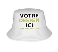 Fyralune Bob personnalisé Chapeau de Pêche Personnalisable pour Été et Aventure chapeaus bob - Ajoutez Un Design Unique Chapeau- Homme Soleil - Cadeau Drôle pour Vacances et Plein Air