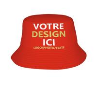 Fyralune Bob personnalisé Chapeau de Pêche Personnalisable pour Été et Aventure chapeaus bob - Ajoutez Un Design Unique Chapeau- Homme Soleil - Cadeau Drôle pour Vacances et Plein Air