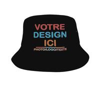 Fyralune Chapeau bob personnalisé Chapeau Safari Personnalisable Homme Femme - Créez Un Bob Fun avec Logo ou Image chapeaus- de Peche- Cadeau- Original et Unique