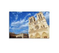 FYRCO Poster de tourisme urbain Notre Dame de Paris sur toile décorative 30 x 45 cm