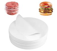 Fyrdm 1000 Pièces Disques à Burger, Papier Steak Haché Rond Diamètre 14cm | Papier Antiadhésif pour Hamburger, Séparateurs de Burger, pour La Cuisson des Hamburgers et La Préparation des Steaks Hachés