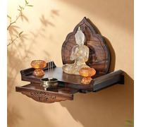 FYRDTNG Autel mural avec étagère amovible rétractable, base murale pour statue de Bouddha, méditation et prière, pour salon, autels domestiques et temples.