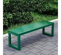 FYRDTNG Banc de Jardin Banc Public, Banc Extérieur en Acier Galvanisé, Robuste et Résistant aux Intempéries, Idéal pour Patio, Parc, Balcon & Espaces Publics, Coloré(Green,220cm/86.6in)