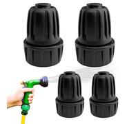 Fyrdyn Adaptateur de Tuyau d'Irrigation | 4 Pièces Adaptateur Anti-Fuites Sécurisé - Raccords À Connexion Rapide Pour Tuyau D Arrosage,pour Parcs Fermes Jardins Terrasses Commercial