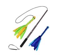 Fyrdyn Bâton Télescopique d'exercice pour Chien,Jeu Interactive De Tirage pour Chien - Jeu D'enrichissement Retractable pour Chiot,Exercice de en Extérieur pour Chiots