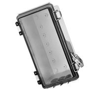 Fyrdyn Boîte De Jonction Électrique Pour Câbles | Boîtier de Prise Électrique avec Couvercle Transparent | Coffret Anti-Poussière à Verrou Protégeant Prises et Multiprises